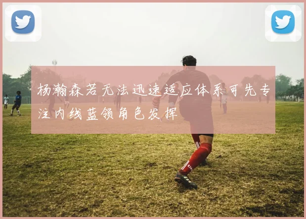 杨瀚森若无法迅速适应体系可先专注内线蓝领角色发挥